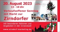 Verkaufsoffener Sonntag am 20. August 2023 zur Zirndorfer Kirchweih